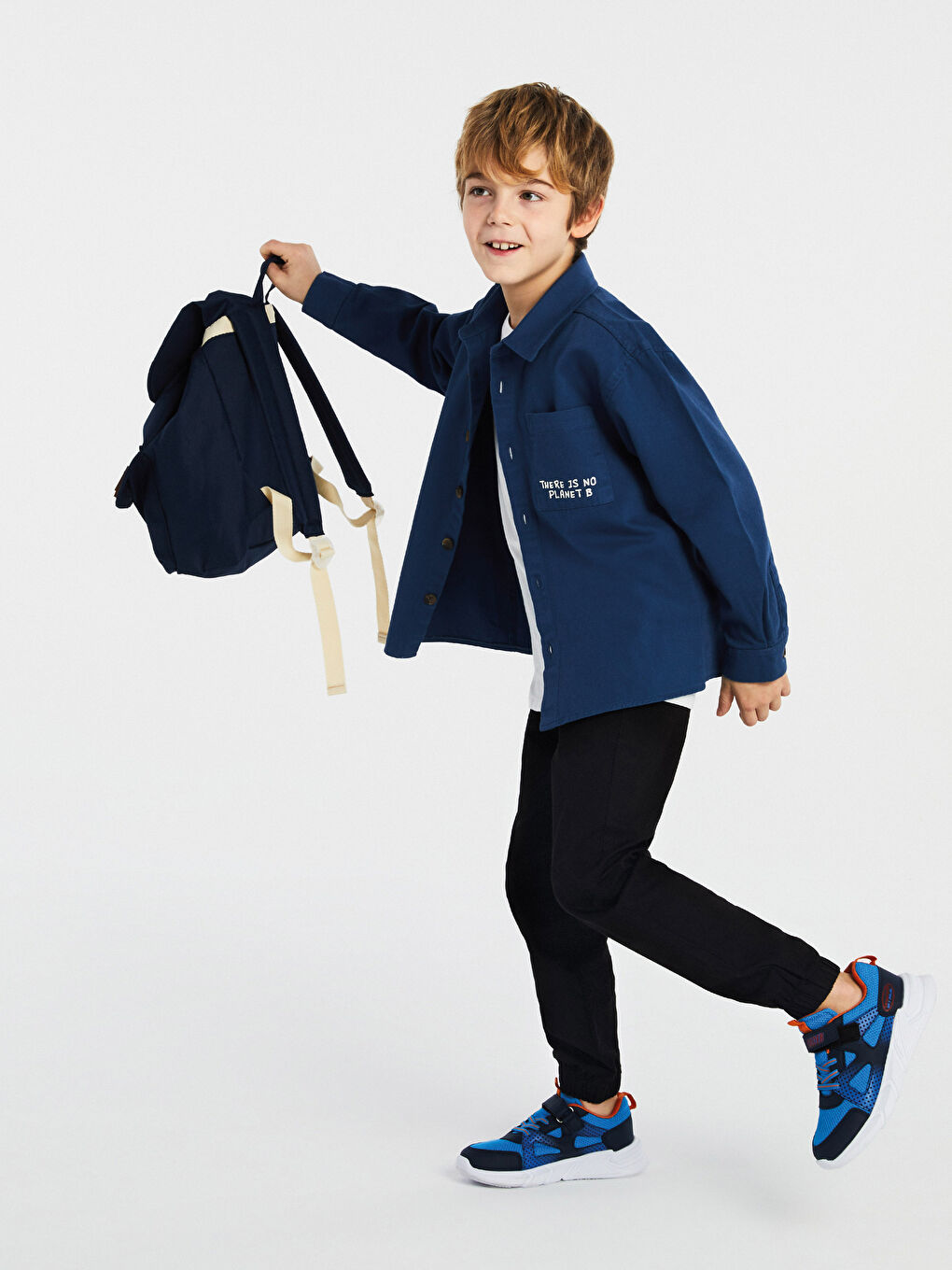 قميص أولاد طويل الكم مطبوع من قماش الجبردين-1