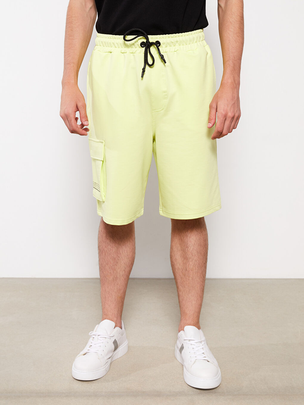 Slim Fit Knitted Men Shorts -S2DO13Z8-RRB