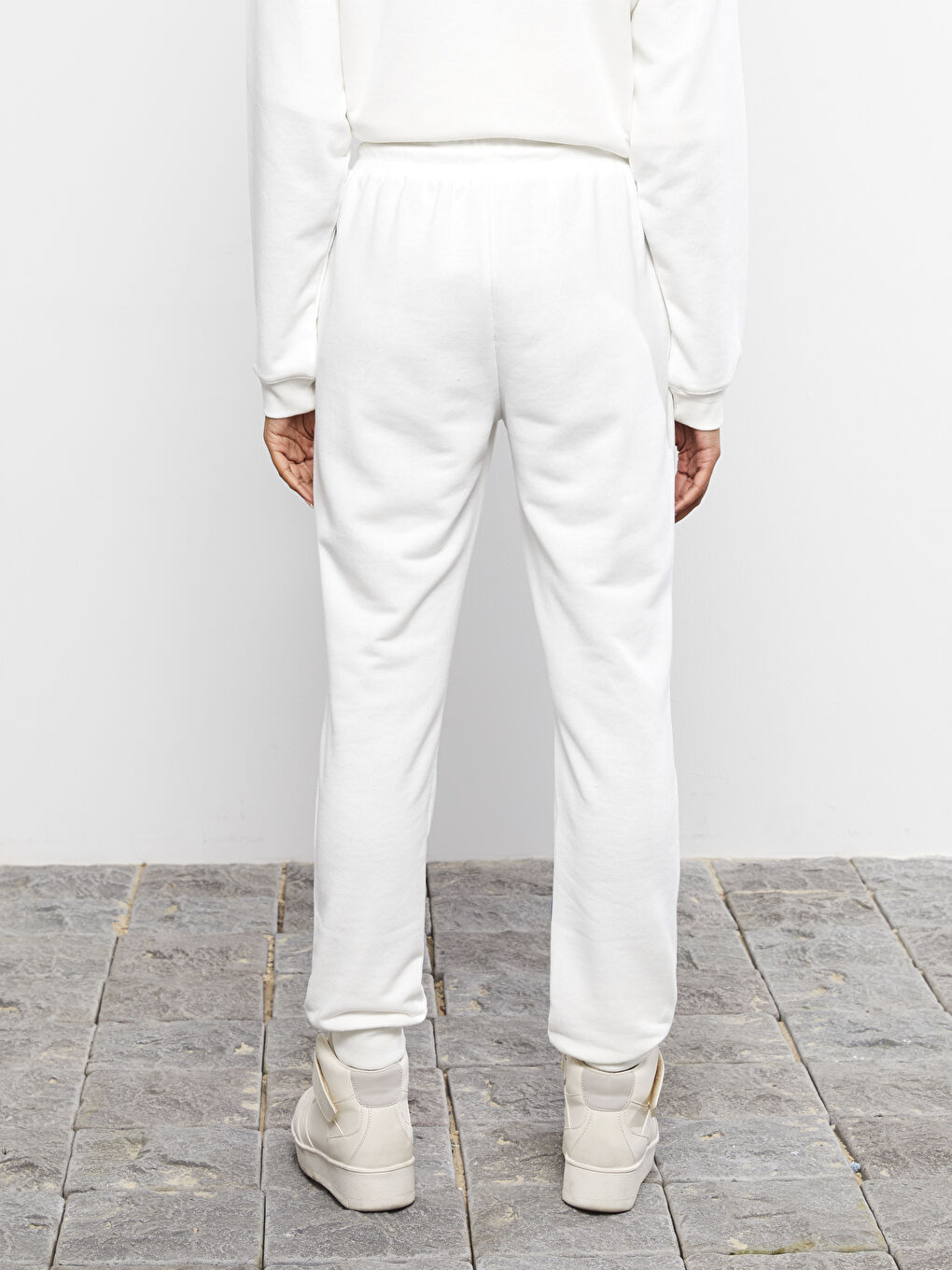 Elastic Waist Printed Pocket Detailed Women's Jogger Sweatpants -S2DO52Z8-R9J