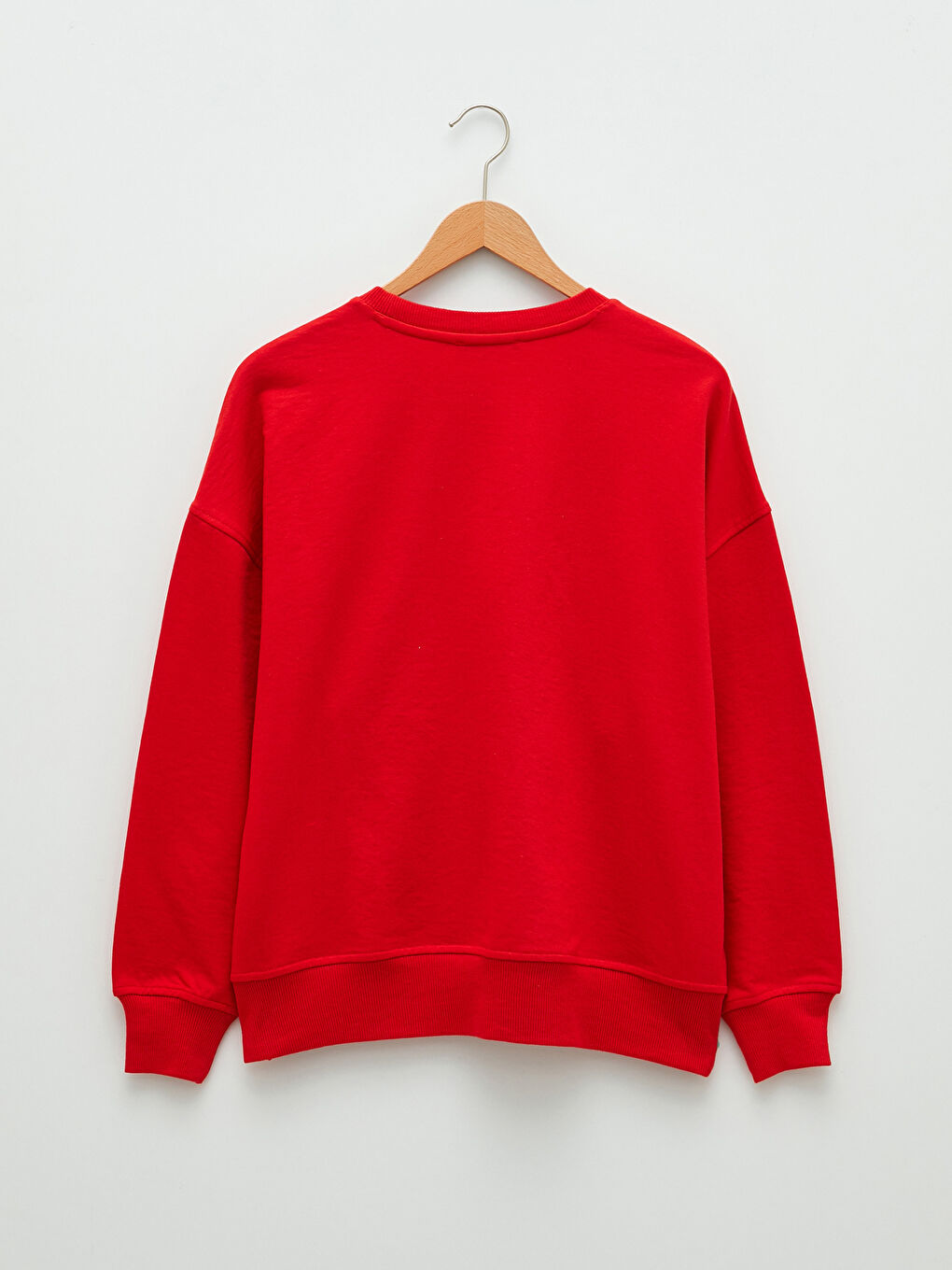 Crew Neck Text Printed Long Sleeve Women's Sweatshirt-6