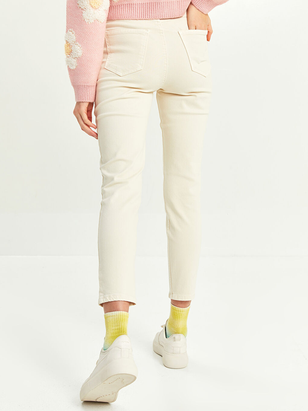 XSIDE Mom Fit Straight Pocket Detailed Women Jeans -S2DO61Z8-FEU