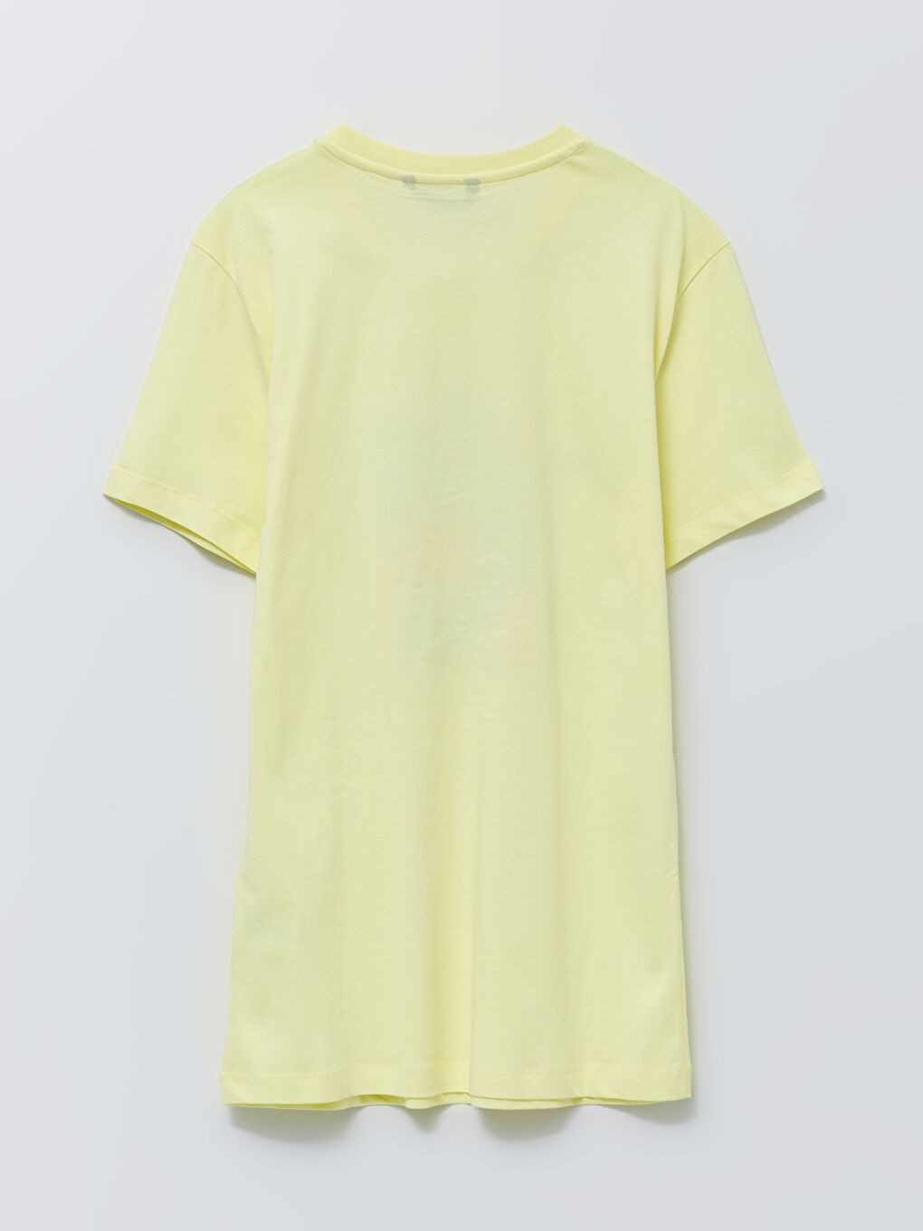 Sarı Bisiklet Yaka Kısa Kollu Baskılı Penye Erkek Tişört-6