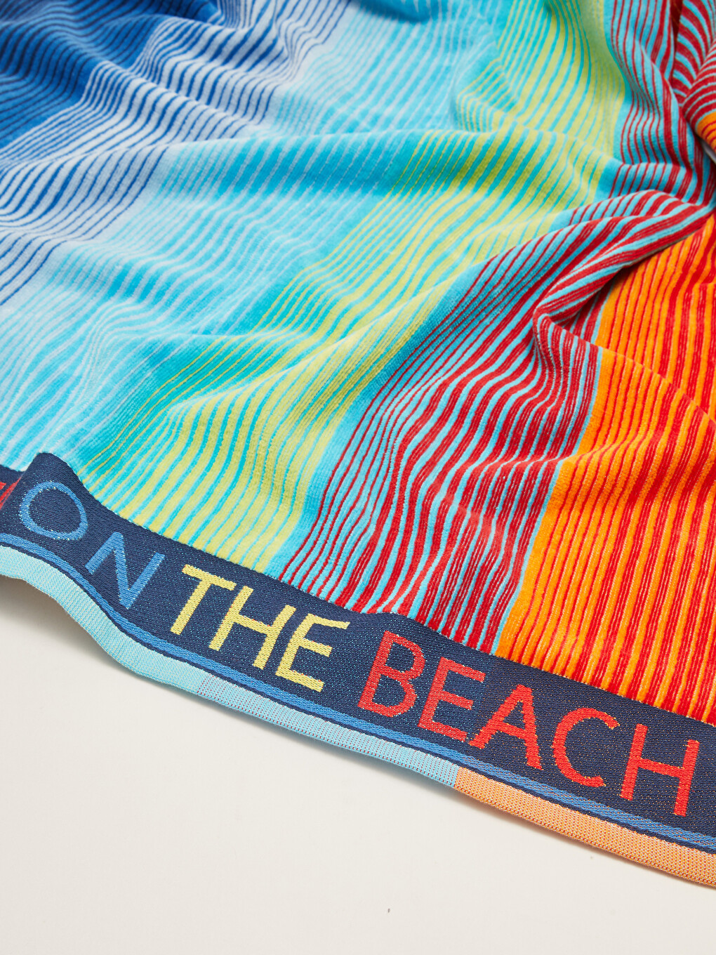 Cotton Color Block Men's Beach Towel-1