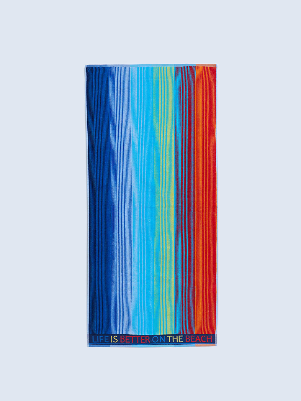 Cotton Color Block Men's Beach Towel