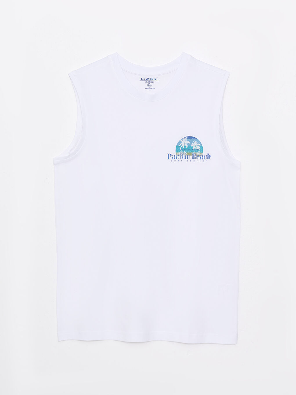 Crew Neck Printed Men's Sleeveless T-Shirt -S2DP51Z8-Q6K
