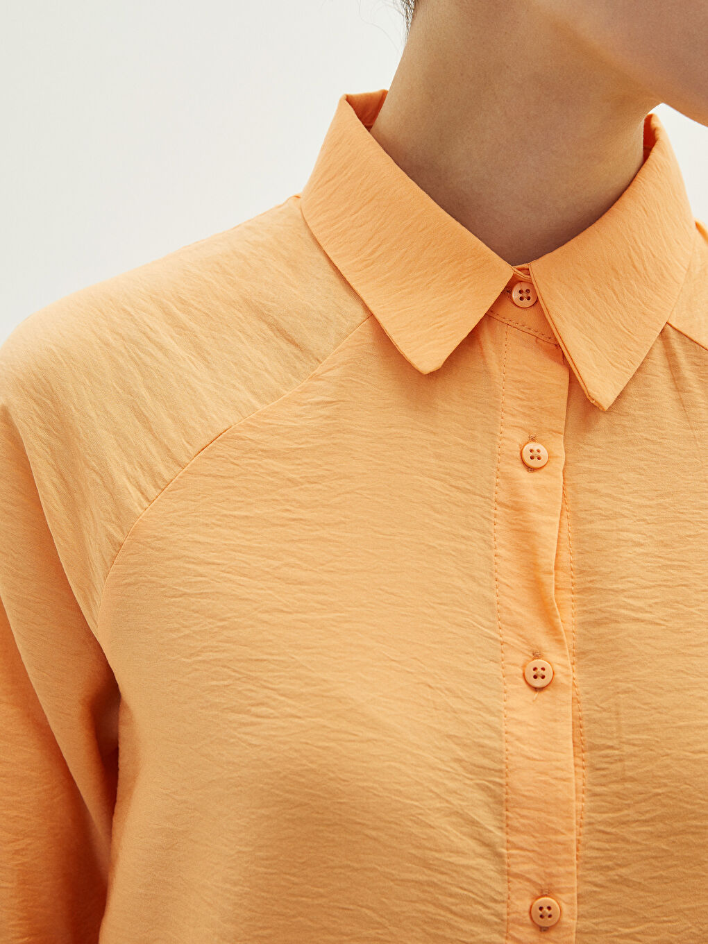 Plain Long Sleeve Women's Shirt Tunic-3