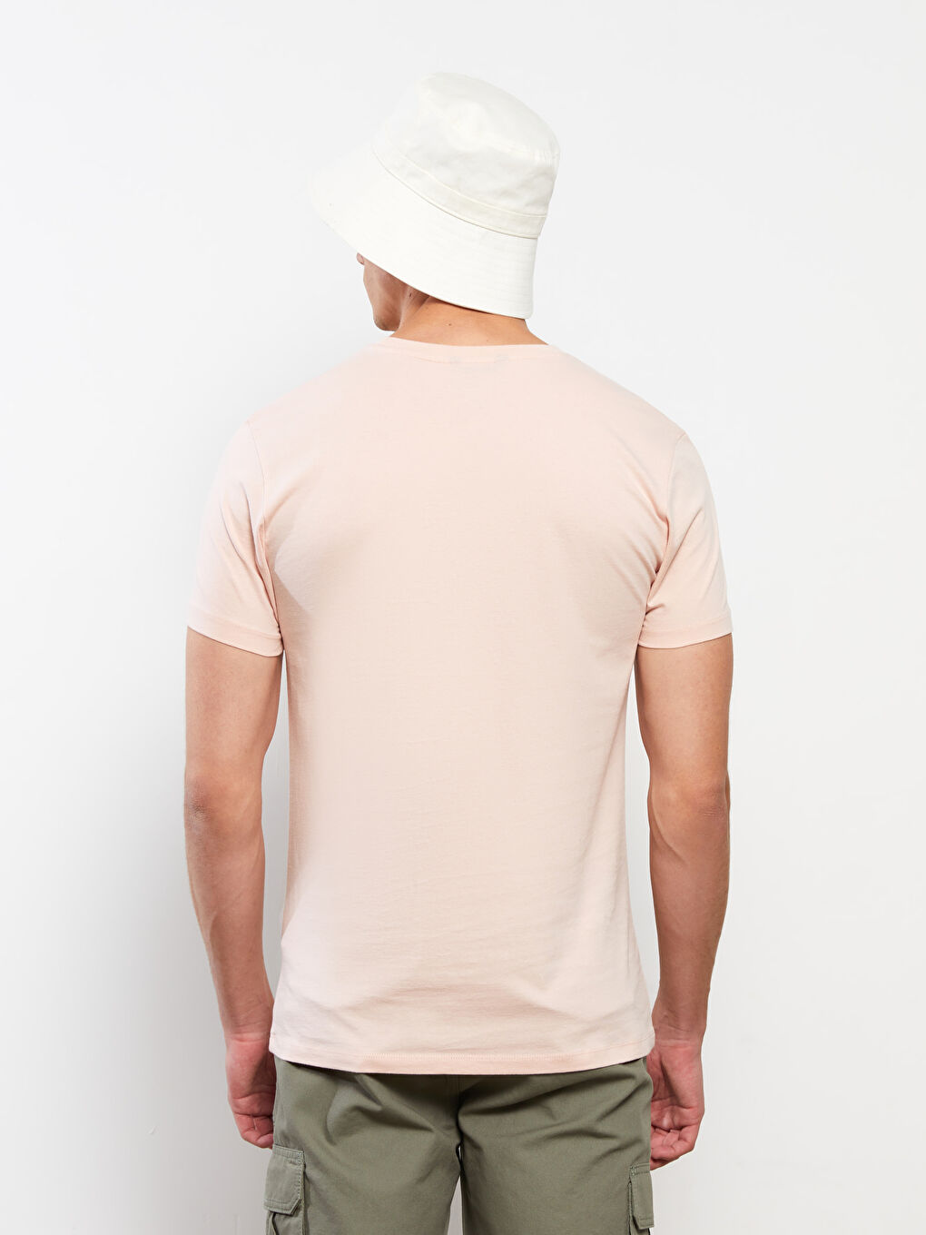 XSIDE Crew Neck Short Sleeve Printed Combed Cotton Men's T-shirt -S2DP77Z8-G2J