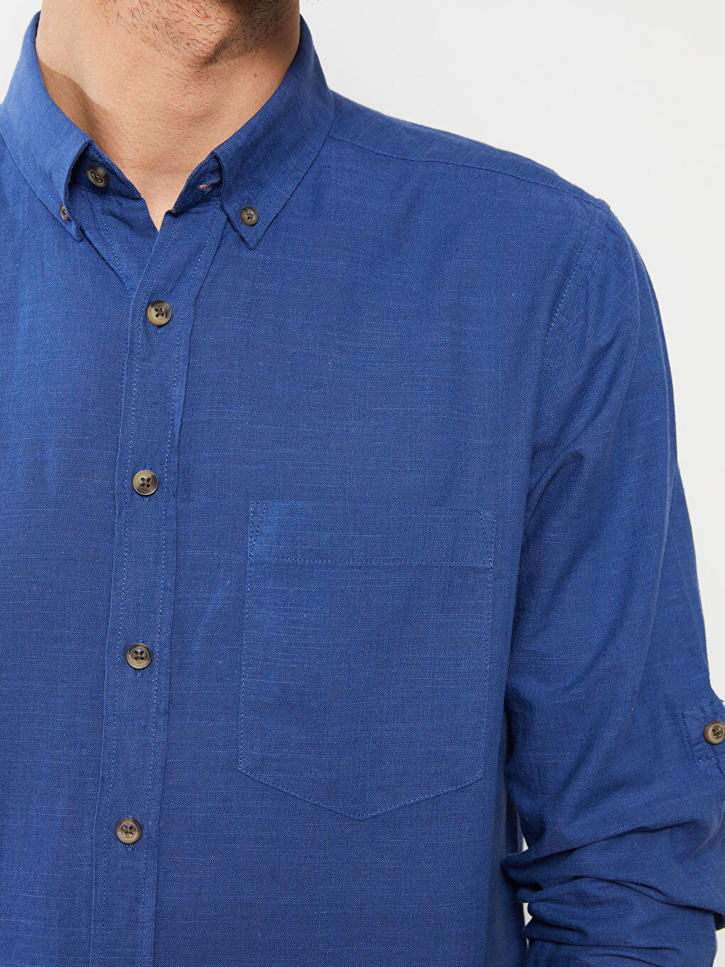 LCWAIKIKI Basic Regular Fit Uzun Kollu Erkek Gömlek -S2DQ01Z8-DP7