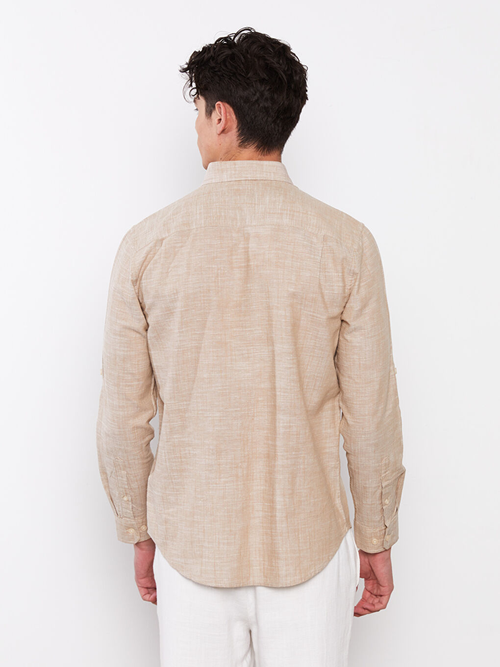 Cămașă Regular Fit Pentru Bărbați Cu Mâneci Lungi-4