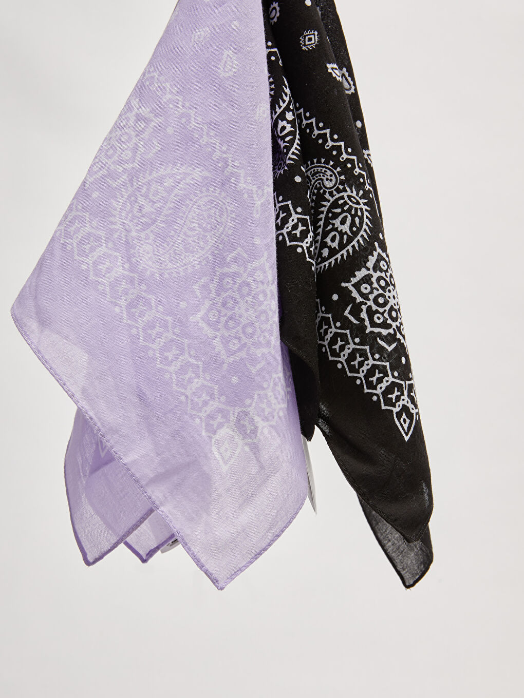 Lila Baskılı Bandana 2'Li-7