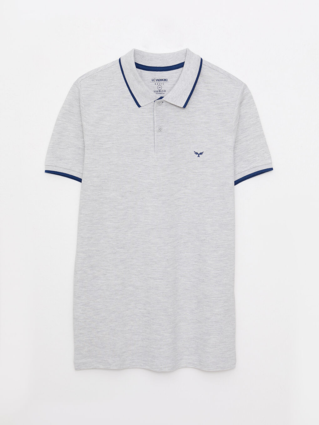 Ерлерге арналған поло жағалы қысқа жең пике футболка-5