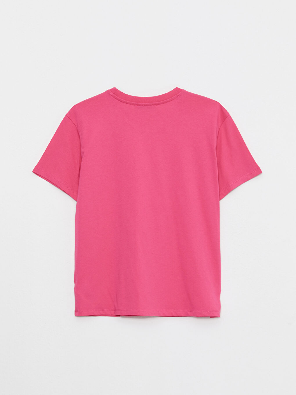 T-shirt en Coton à Manches Courtes avec Imprimé Lettre et Col Rond pour Femmes-6
