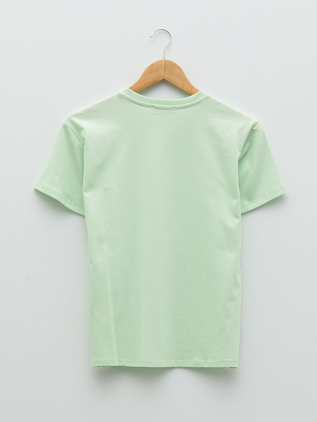 Crew Neck Letter Printed Short Sleeve Cotton Women's T-Shirt-6