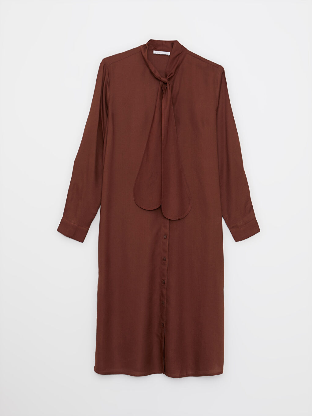 LCWAIKIKI Classic Schleifenkragen Gerade Langarm Viskose Tunika für Damen -S2DQ58Z8-HHN