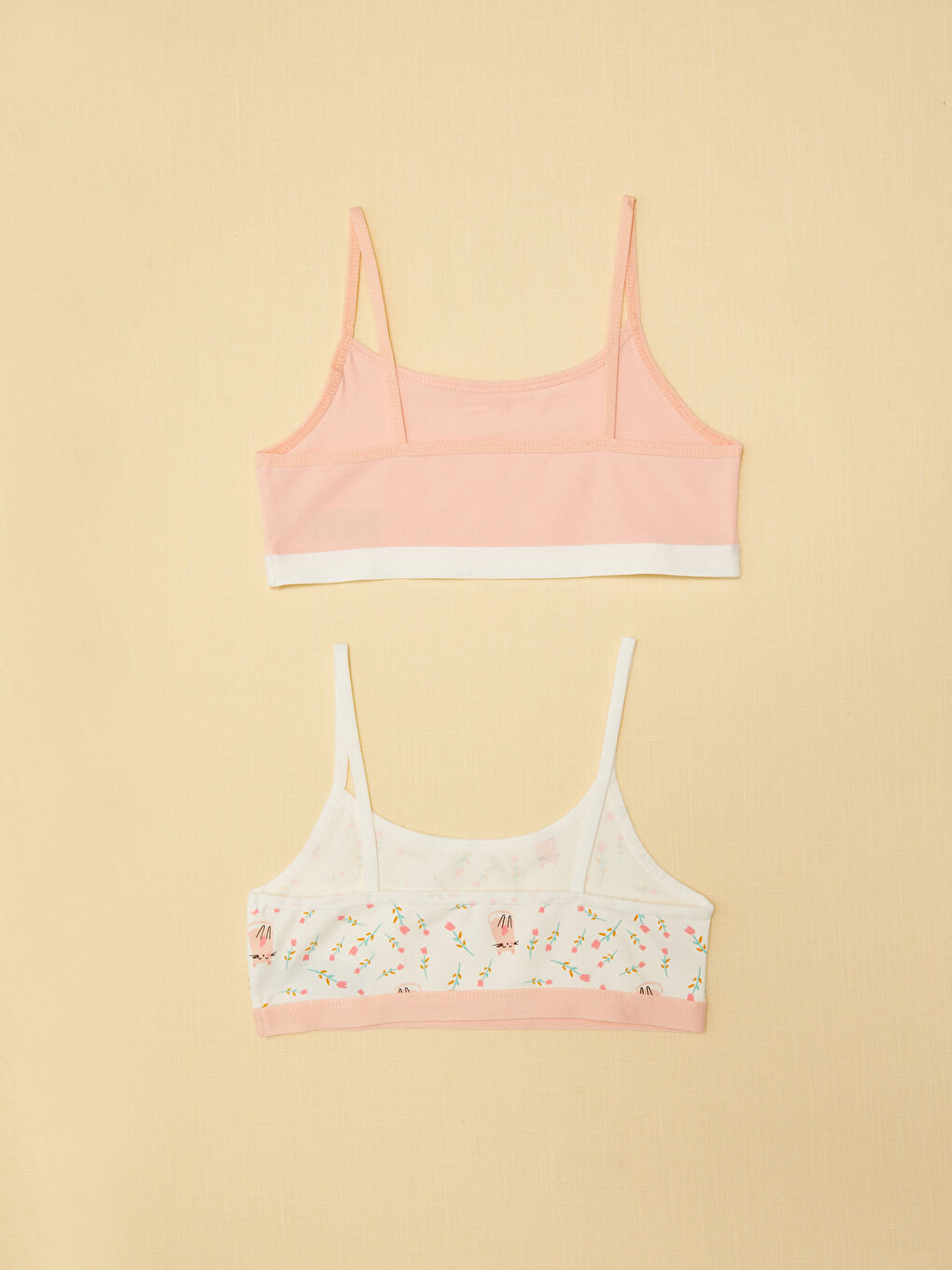 Printed Strappy Girls' Bustier Top 2 Pack-1