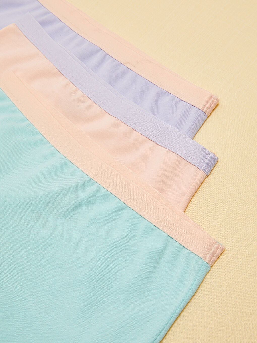 سراويل بوكسر أساسية للبنات بخصر مطاطي - عبوة من ٣ قطع-2