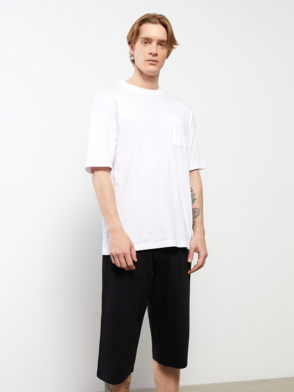 Shorts pour Hommes à Coupe Régulière avec Taille Élastique