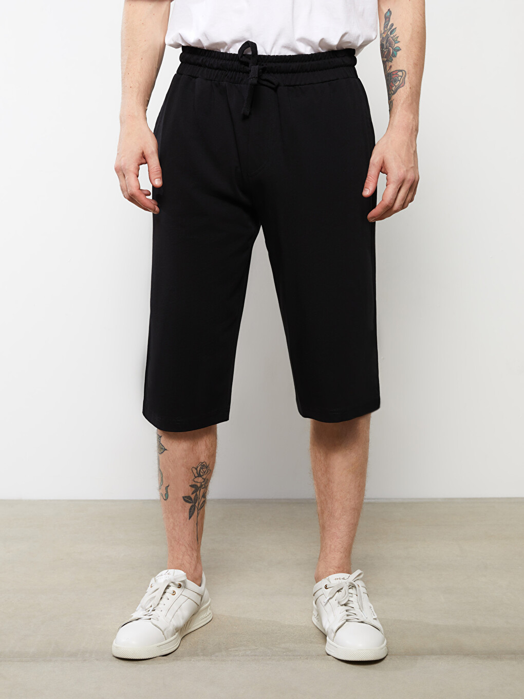 Shorts pour Hommes à Coupe Régulière avec Taille Élastique-3