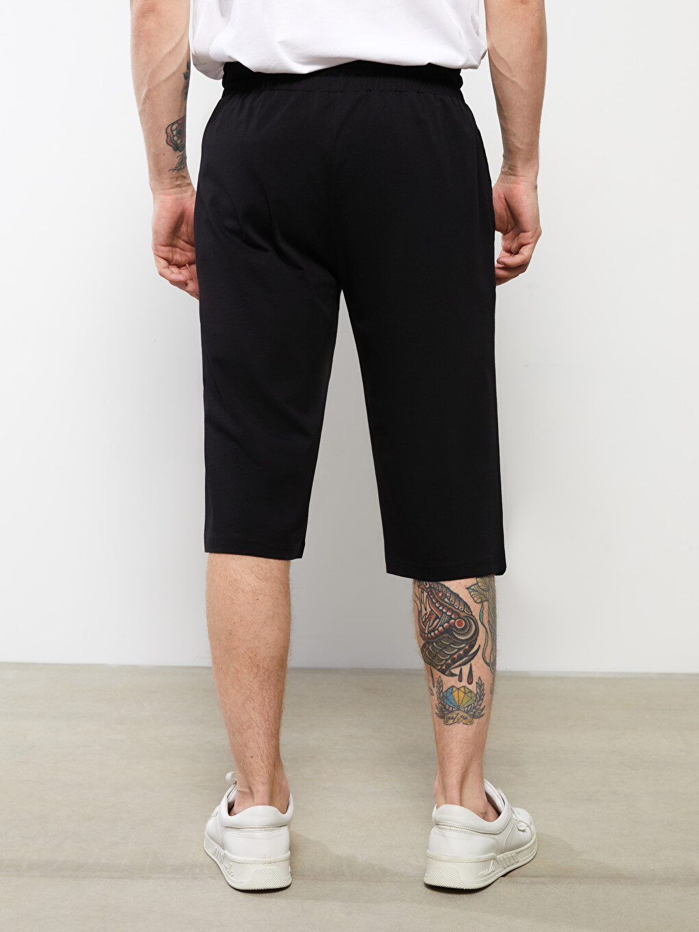 Shorts pour Hommes à Coupe Régulière avec Taille Élastique-4