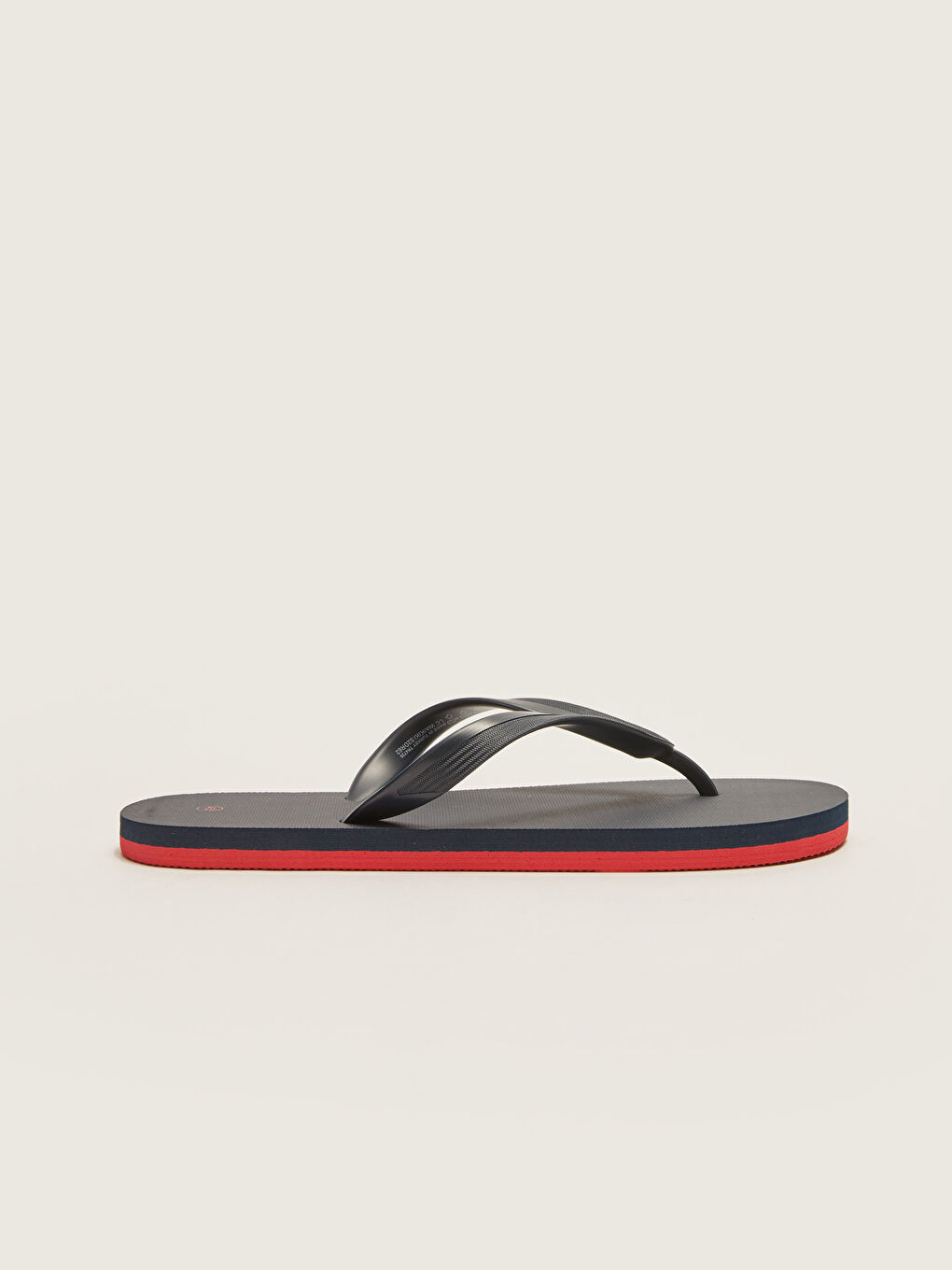 Lacivert Düz Parmak Arası Erkek Plaj Terliği-1