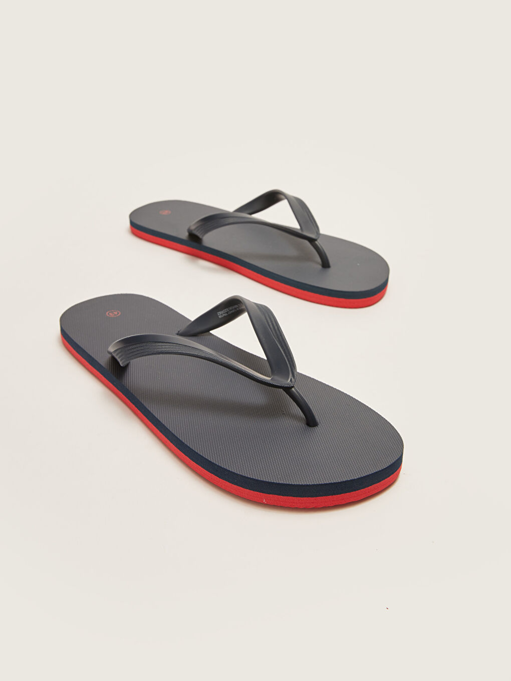 Lacivert Düz Parmak Arası Erkek Plaj Terliği-2