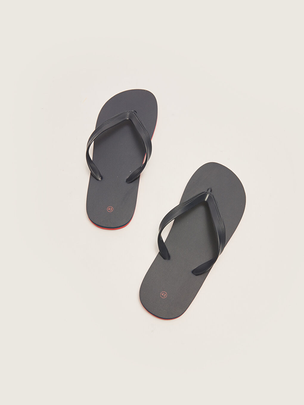 Lacivert Düz Parmak Arası Erkek Plaj Terliği-4