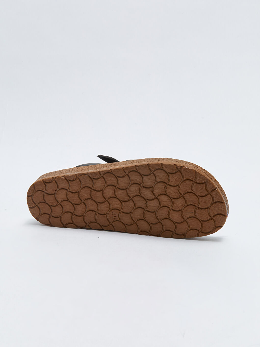 Siyah Parmak Arası Toka Detaylı Erkek Terlik-3