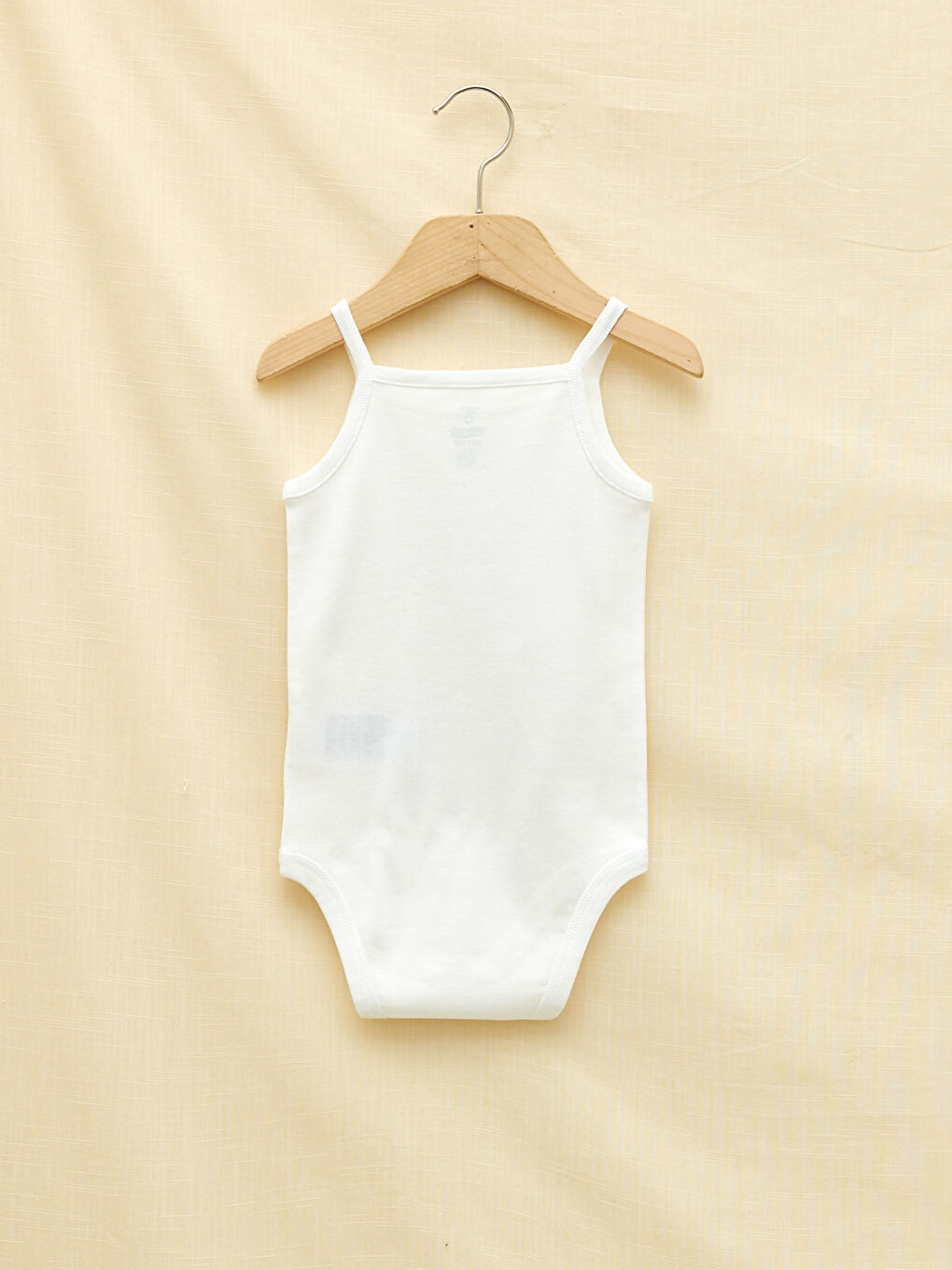 بدلة جسم بنات رضع ياقة مربعة بِحَمّالات سادة بزر ضغط - مجموعتين-4