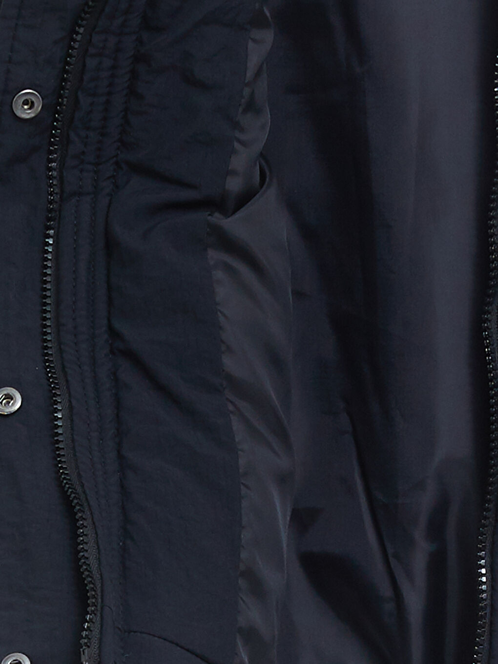 Siyah Kadın Dik Yaka Düz Şişme Yelek-7