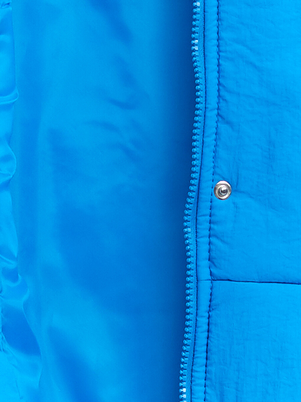 Women's Funnel Neck Plain Puffer Gilet-9