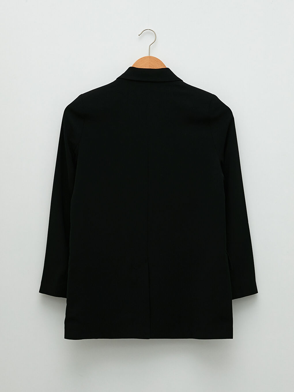 Sacou pentru Femei cu Închidere Frontală cu Nasturi, Croială Dreaptă, Mânecă Lungă-6