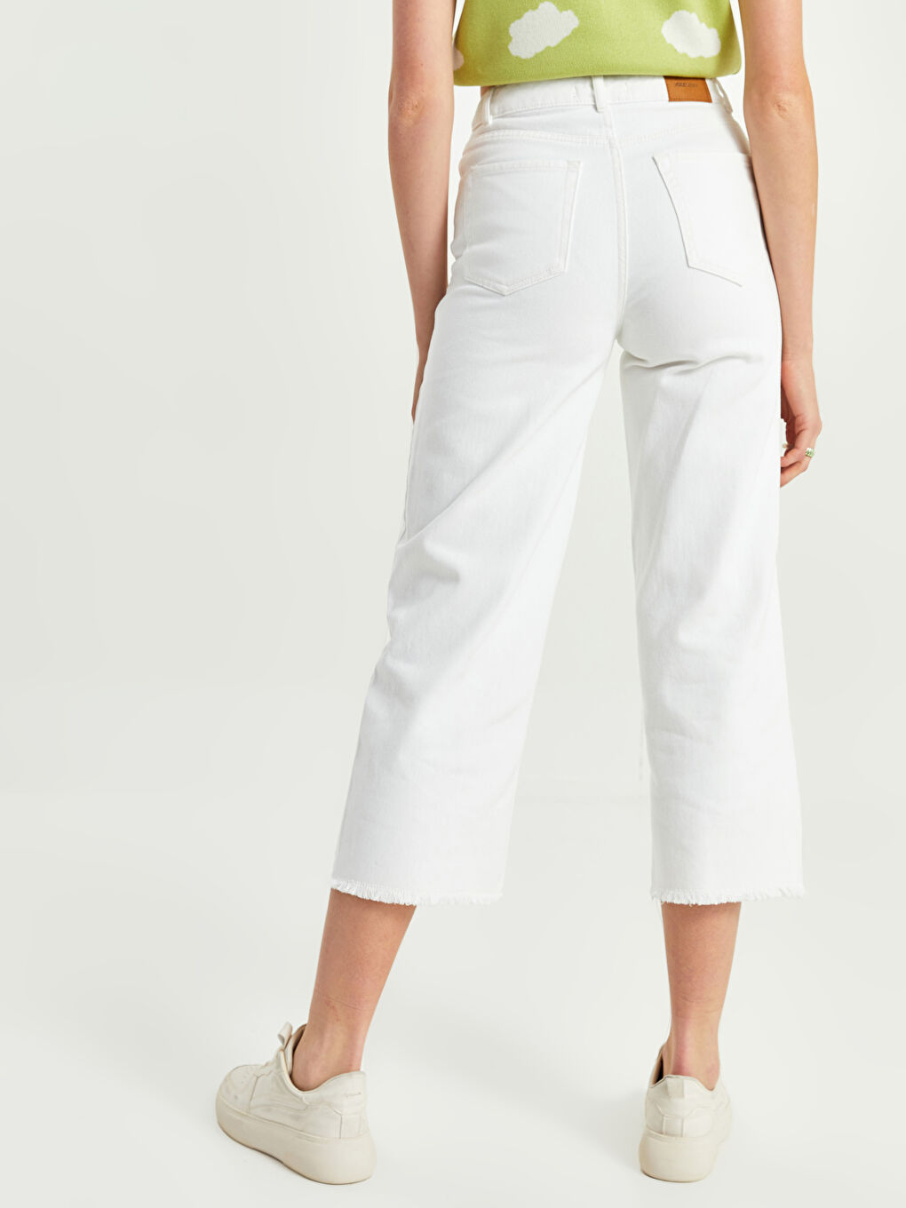 Blugi de Damă Confortabili Croi Drept cu Buzunare Detaliate-4