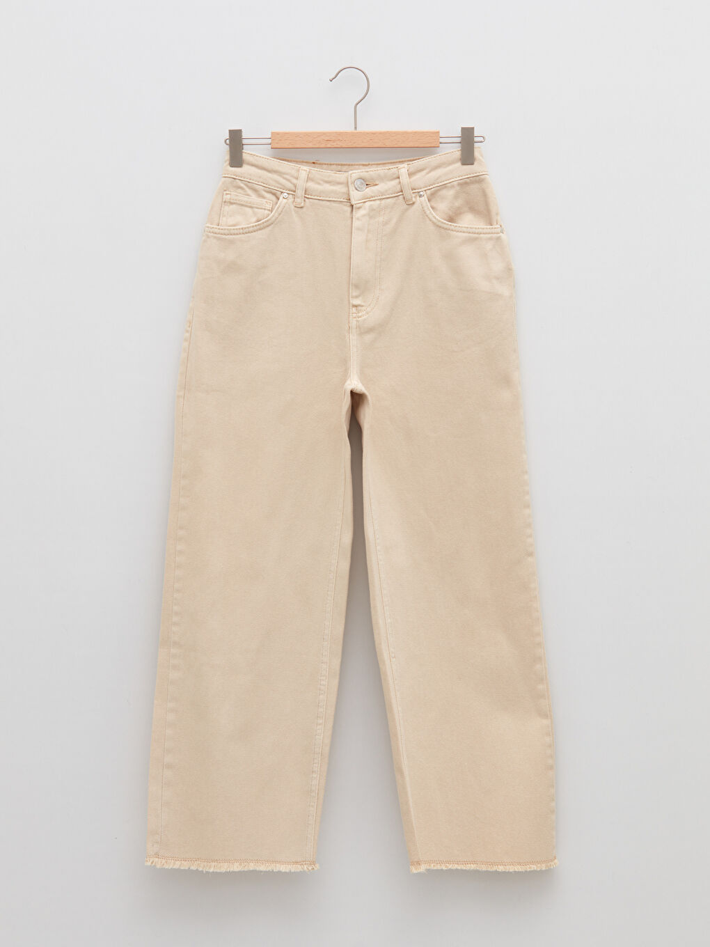 Blugi de Damă Confortabili Croi Drept cu Buzunare Detaliate-5