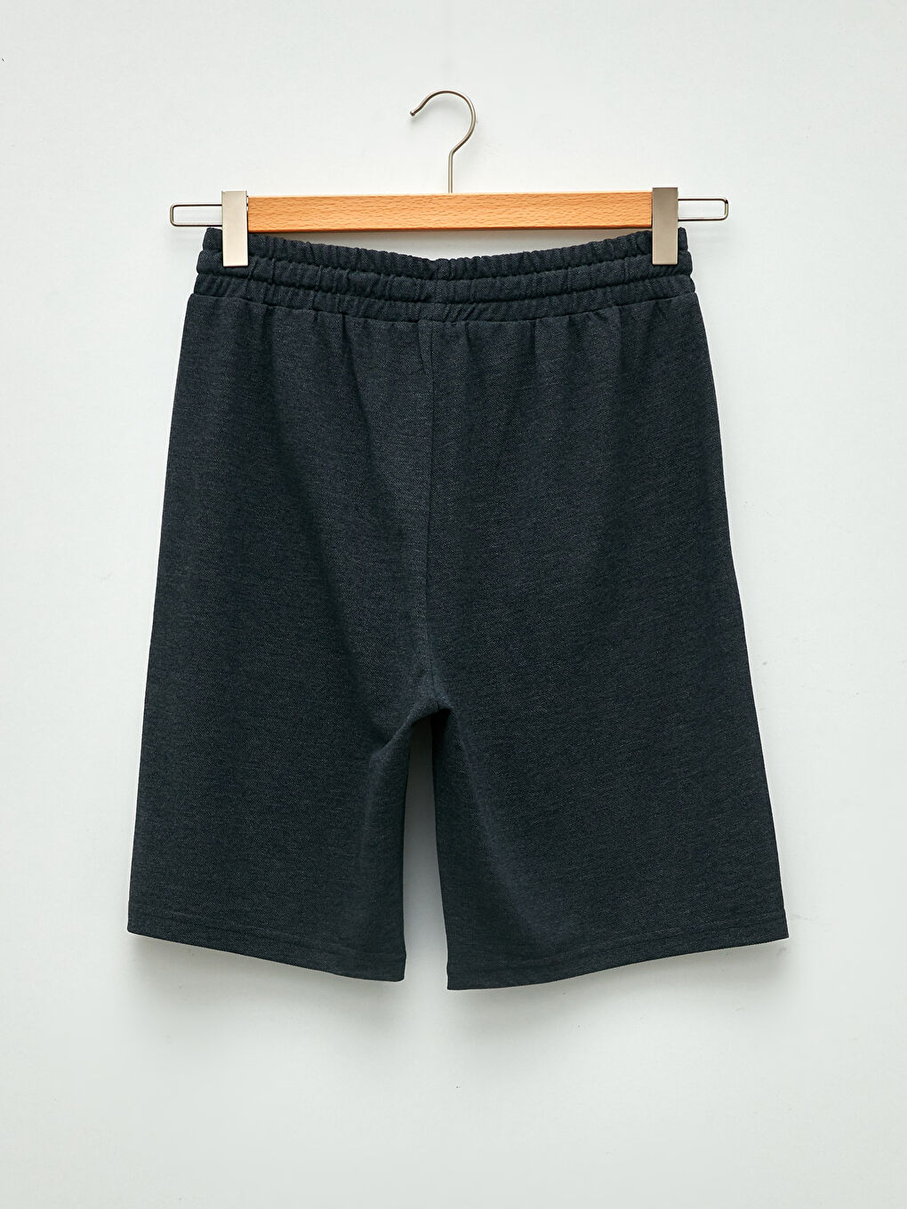 Lacivert Standart Kalıp Örme Erkek Şort-6