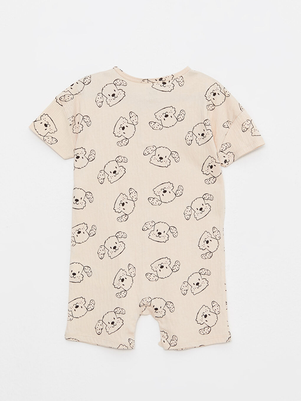 Combinaison pour Bébé Garçons à Manches Courtes en Coton Imprimé avec Col Rond-1