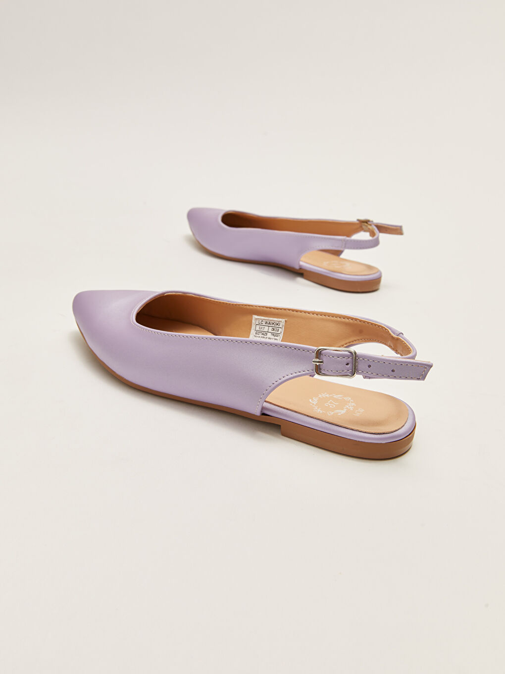 Ballerines pour Femmes à Bout Pointu avec Détail de Boucle-3