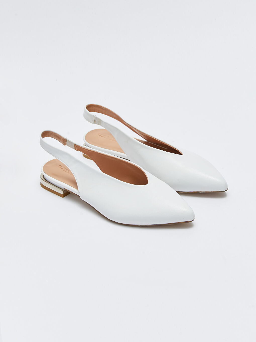 LC WAIKIKI Faux Leather Elastic Pointed Toe Women's Ballet Flats -S2DT52Z8-RVK