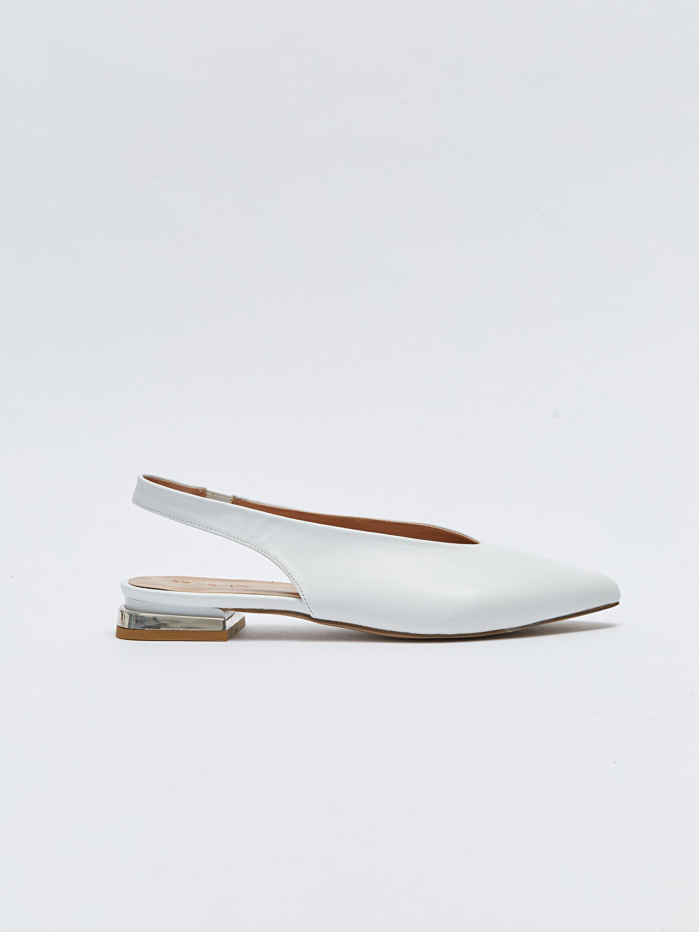 LC WAIKIKI Faux Leather Elastic Pointed Toe Women's Ballet Flats -S2DT52Z8-RVK