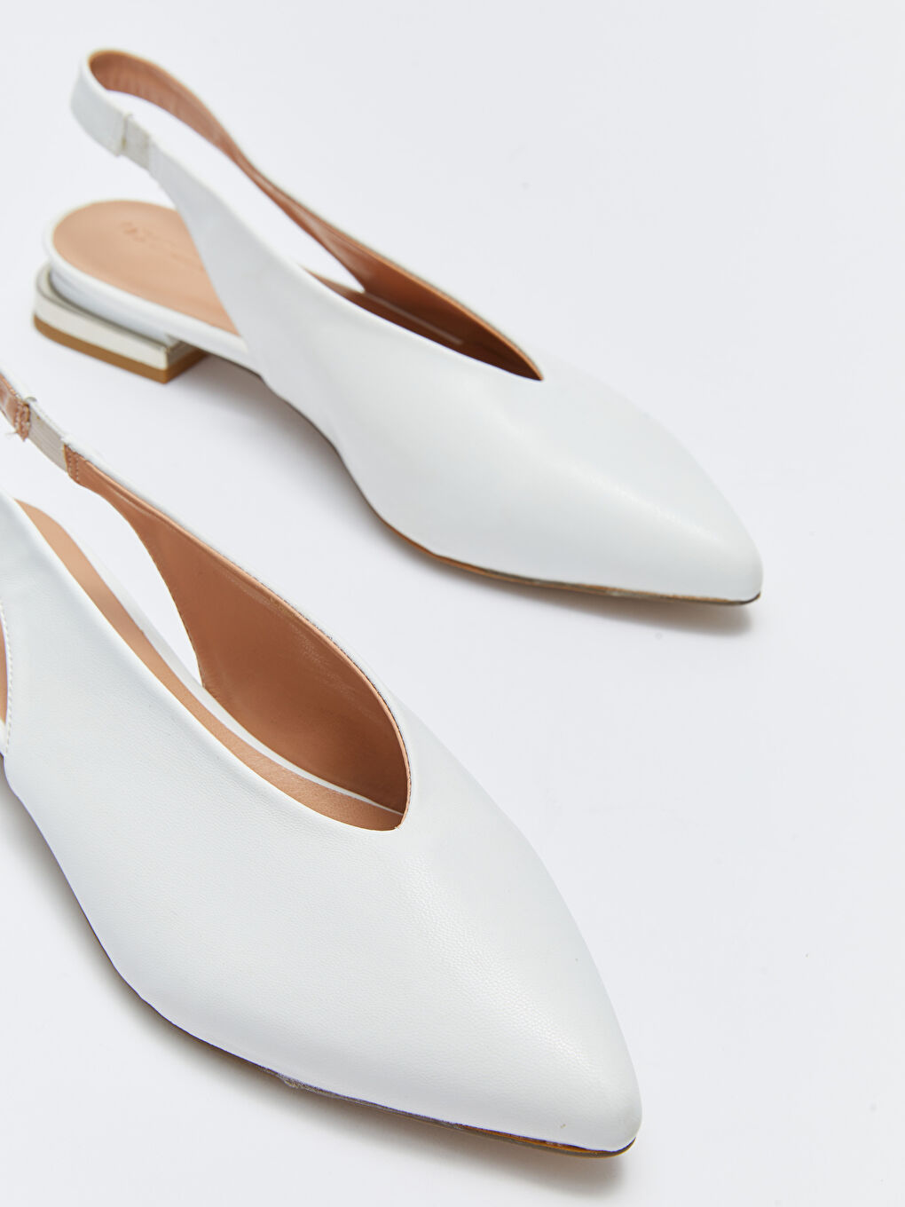 LC WAIKIKI Faux Leather Elastic Pointed Toe Women's Ballet Flats -S2DT52Z8-RVK