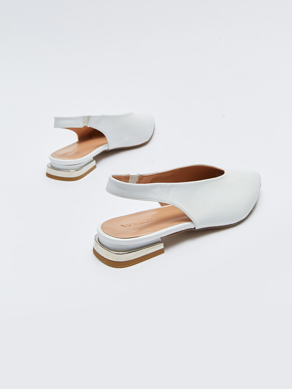 LC WAIKIKI Faux Leather Elastic Pointed Toe Women's Ballet Flats -S2DT52Z8-RVK