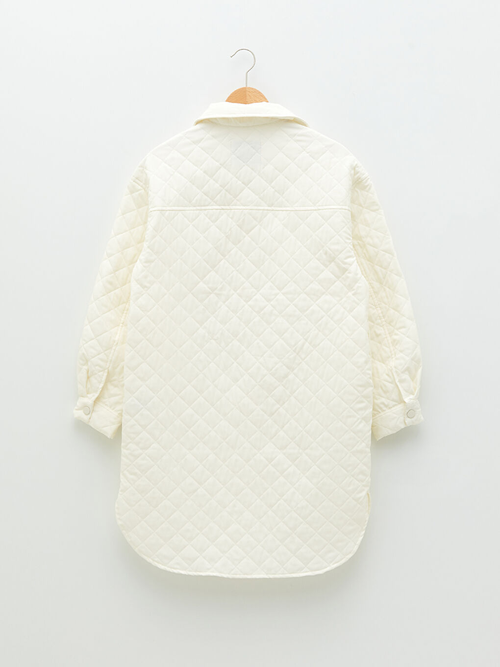 Palton Femei cu Guler de Cămașă, Model Matlasat, Mânecă Lungă-7