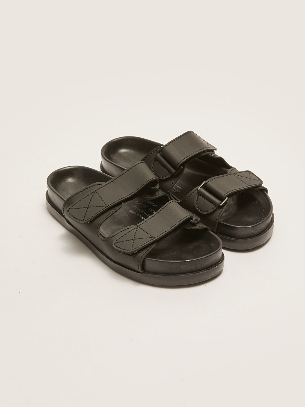 Double Strap Velcro Women's Slipper -S2DT81Z8-HUC