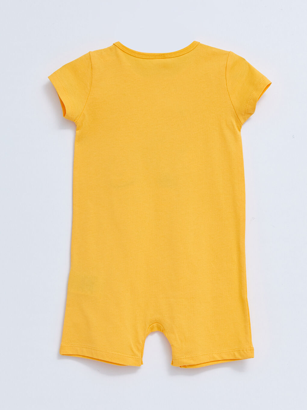 Crew Neck Short Sleeve Printed Cotton Baby Boys' Jumpsuit-1