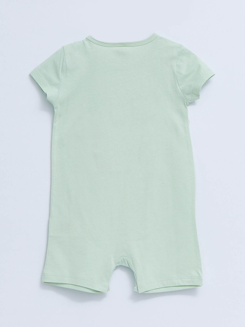 سلوبيت قطن مطبوع بأكمام قصيرة وياقة دائرية للأولاد الرضع-1