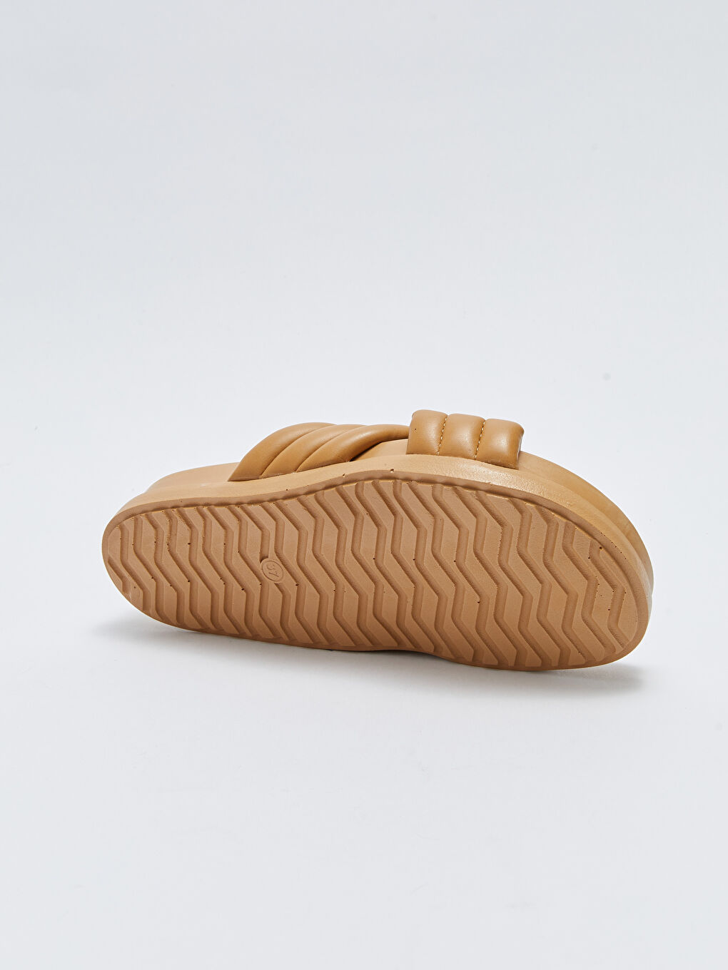 Kahverengi Çapraz Bantlı Kadın Terlik-3