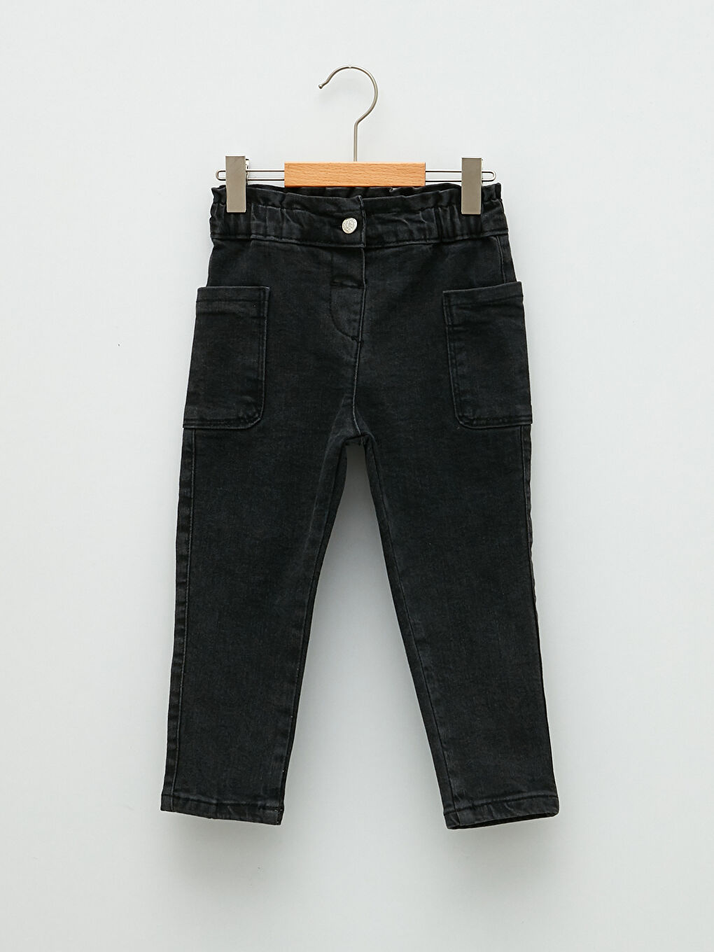 LCW baby Paperbag Elastic Waist Baby Girl Trousers -S2DU38Z1-GRD