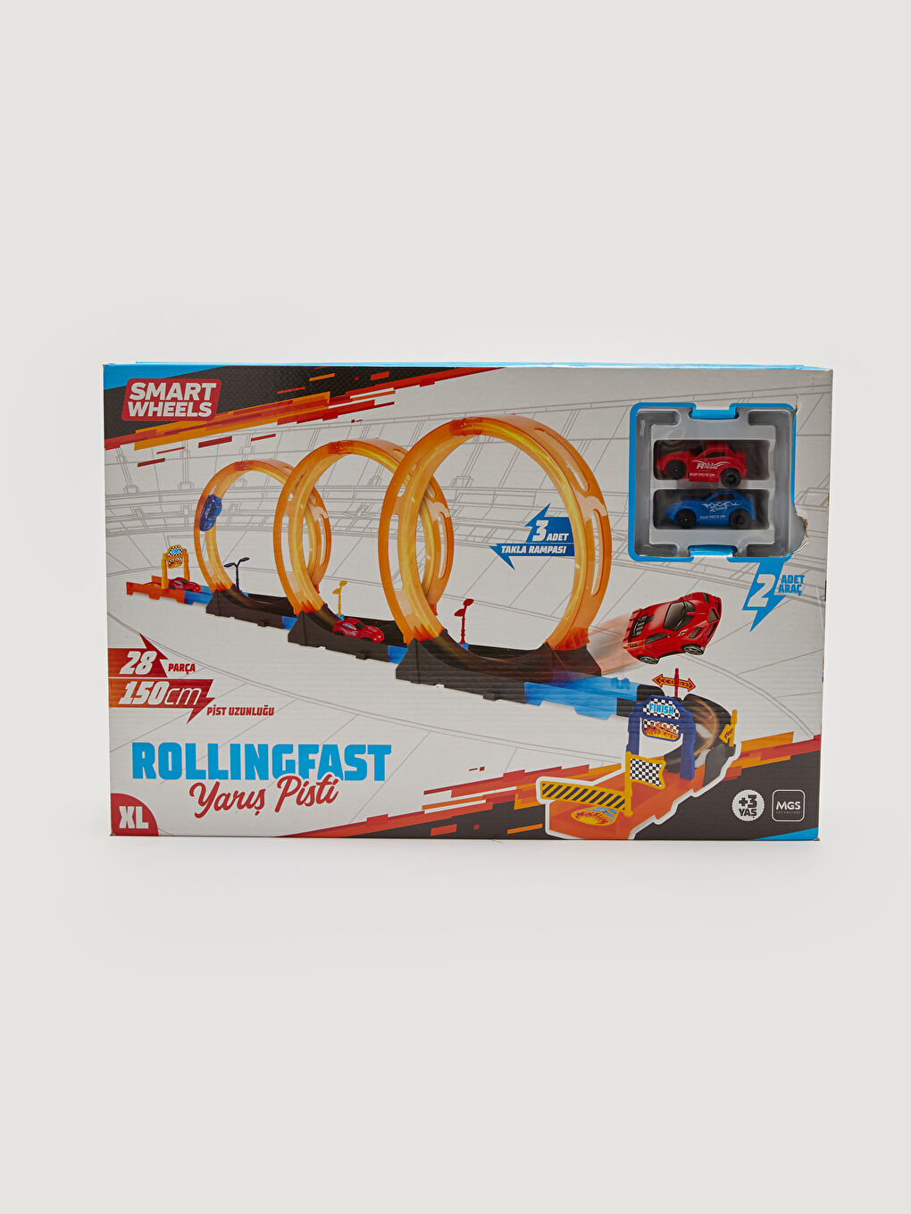 Erkek Çocuk Oyuncak Arabalı Yarış Pisti