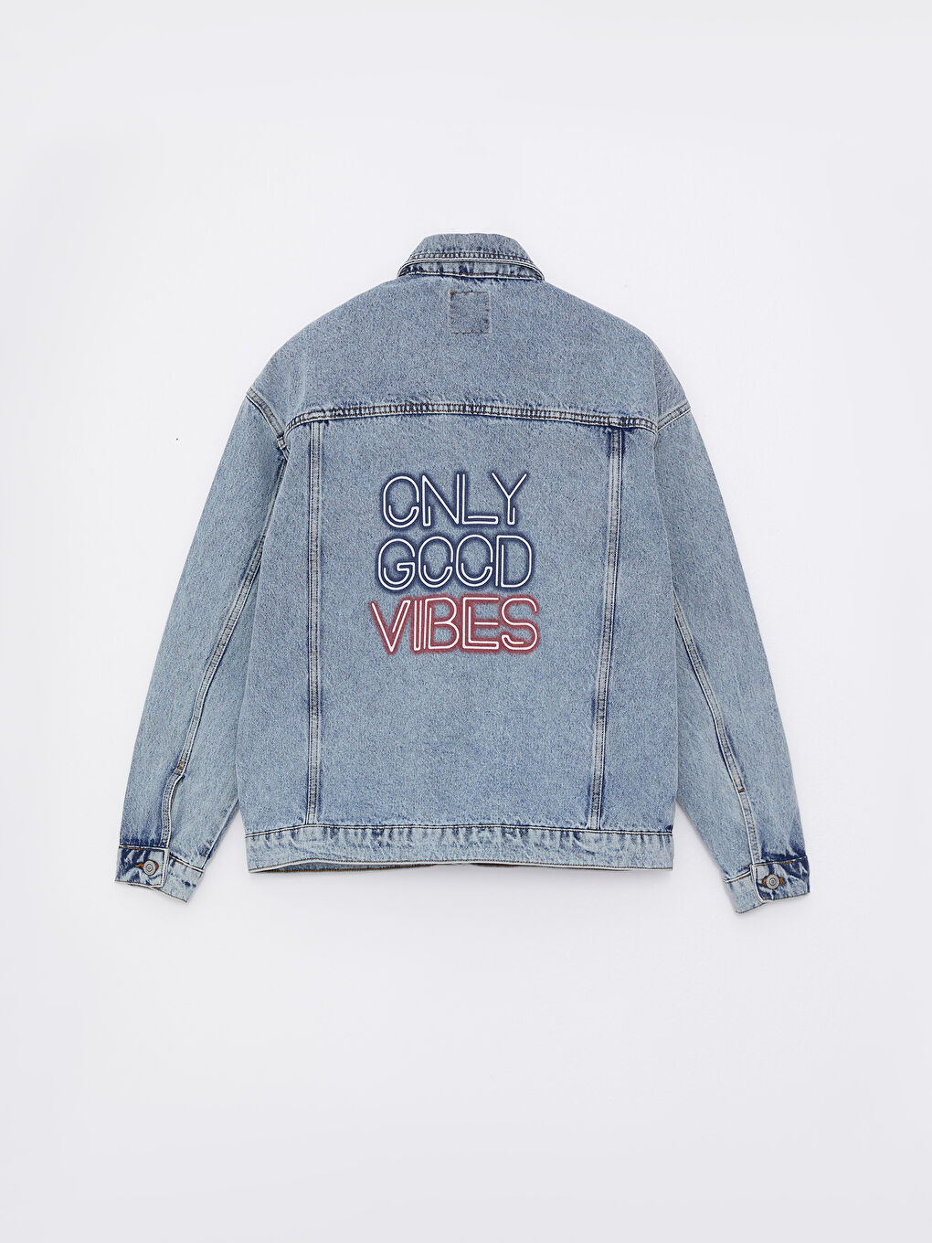 Oversize Jeansjacke Für Herren-6