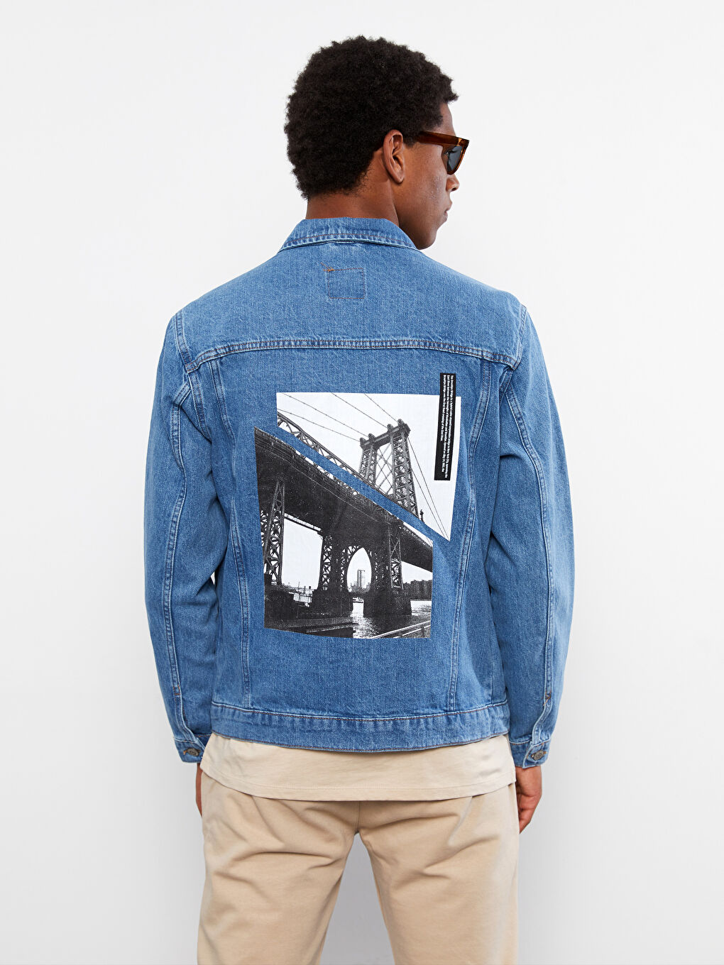 İndigo Standart Kalıp Erkek Jean Ceket-3