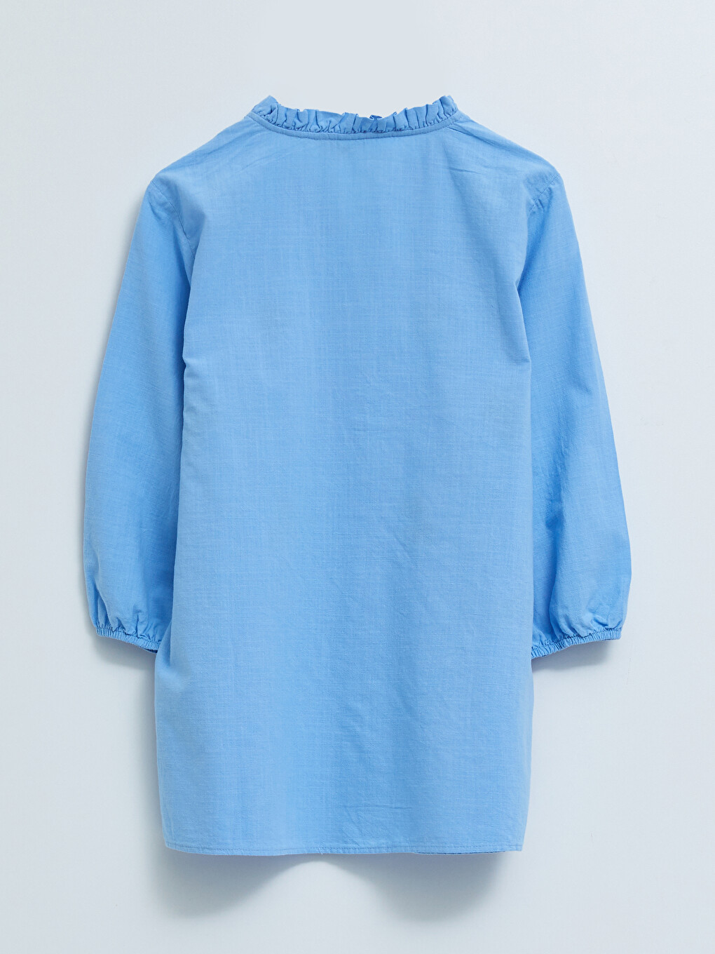 Women's Crew Neck Embroidery Cotton Shirt-6
